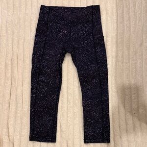 lululemon athletica Sparkle Leggings - Black and Purple
